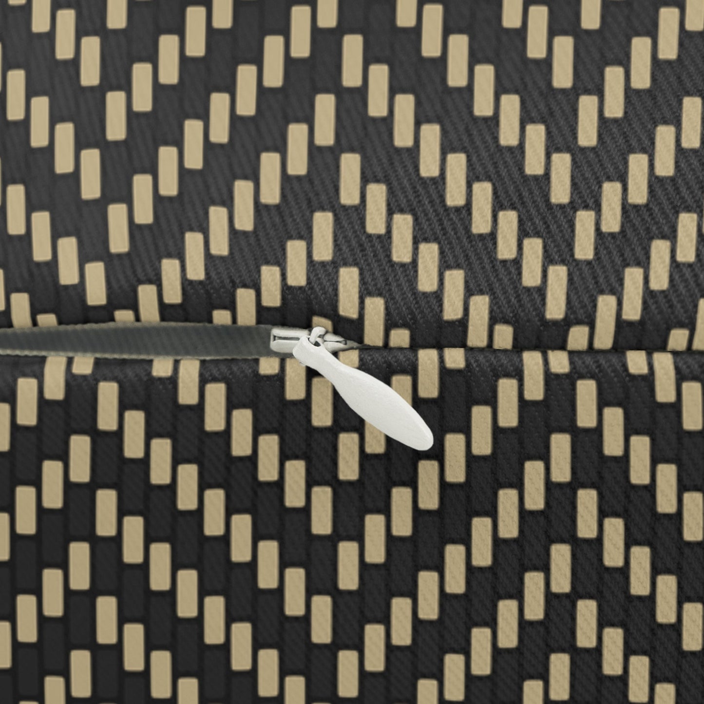 Pillow | Black & Gold | Herringbone