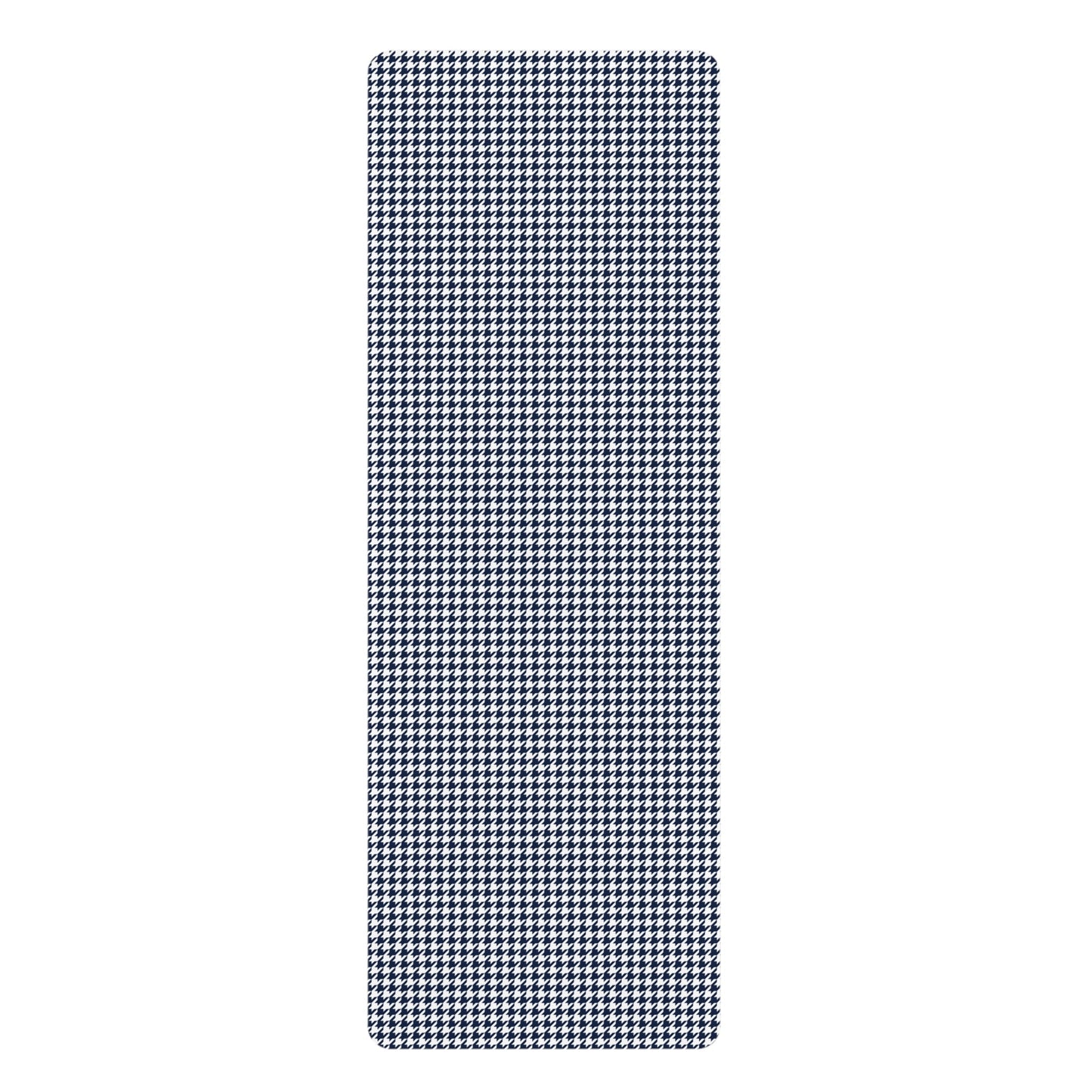 Yoga Mat | Navy & White | Houndstooth