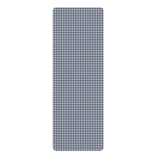 Yoga Mat | Navy & White | Houndstooth