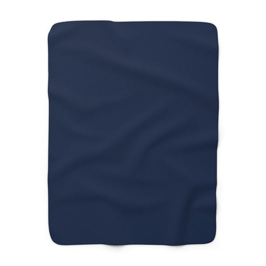 Sherpa Blanket | Ann Arbor, Michigan | Dark (Blue)