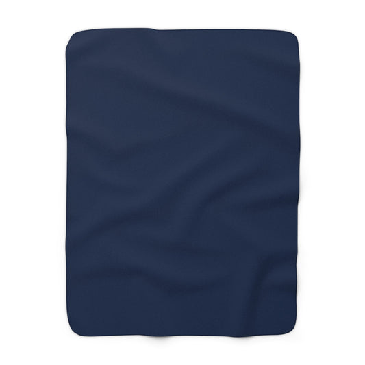 Sherpa Blanket | Yellow & Blue | Dark (Blue)