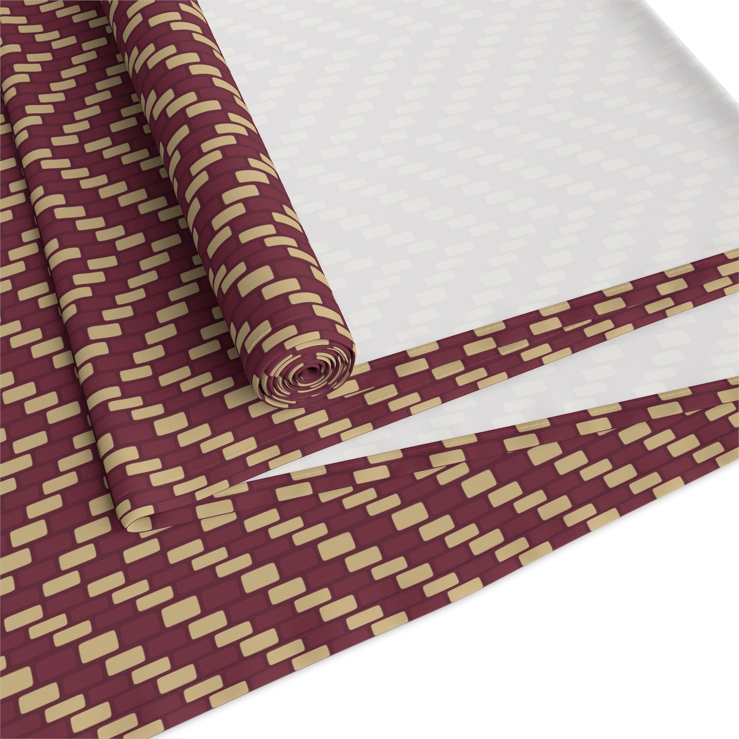 Table Runner | Maroon & Gold | Herringbone