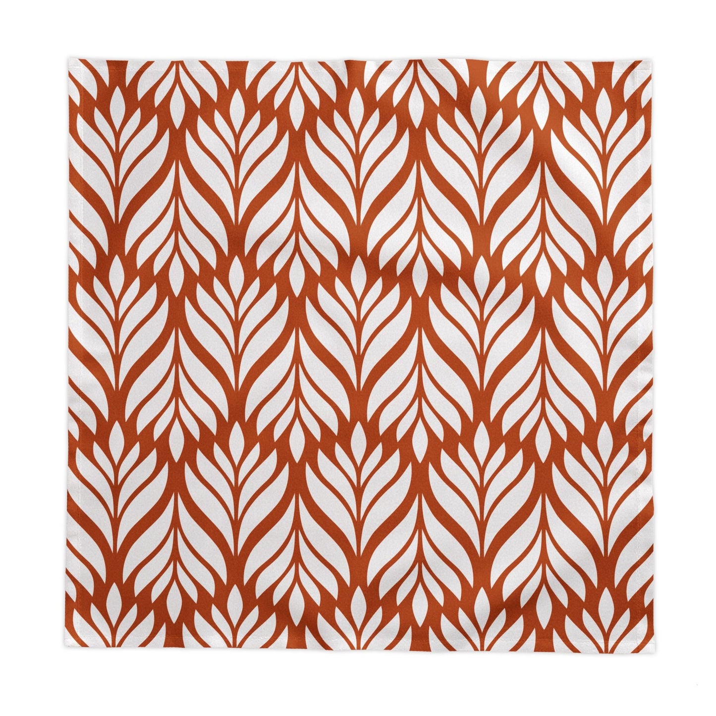 Tablecloth | Dark Orange & White | Palm