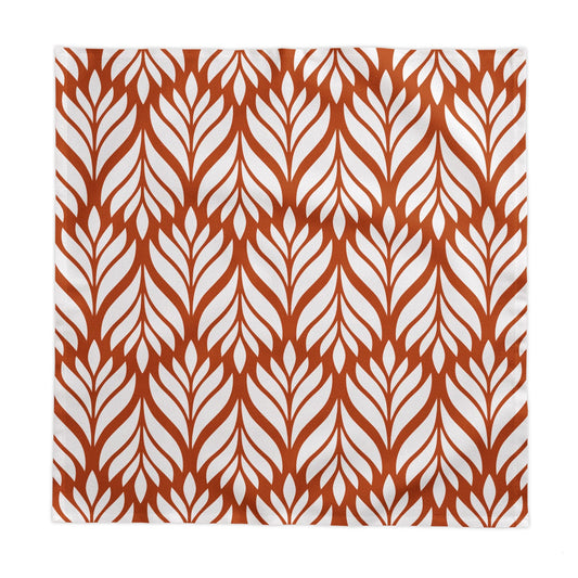 Tablecloth | Dark Orange & White | Palm