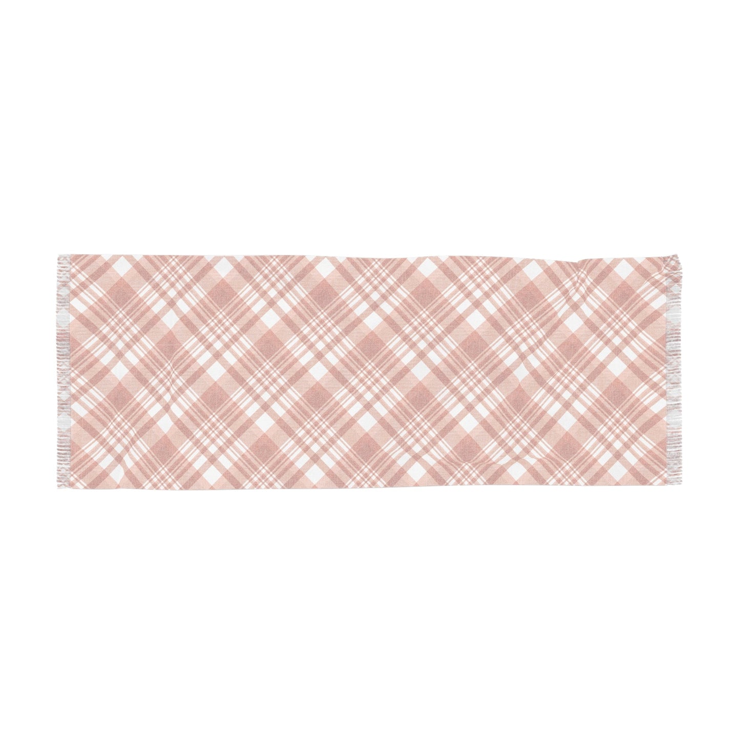 Scarf | Dark Orange & White | Tartan