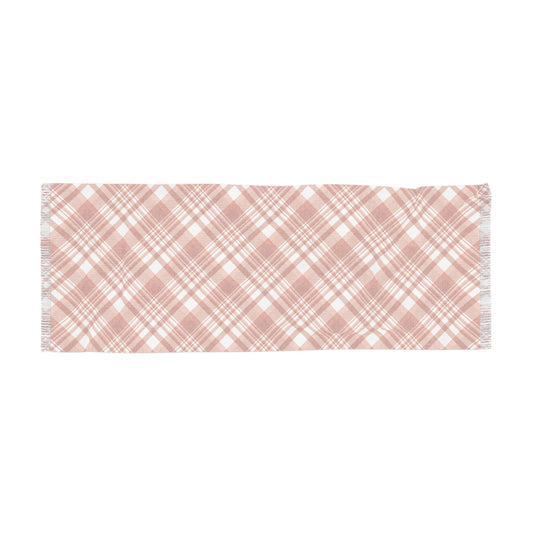 Scarf | Dark Orange & White | Tartan