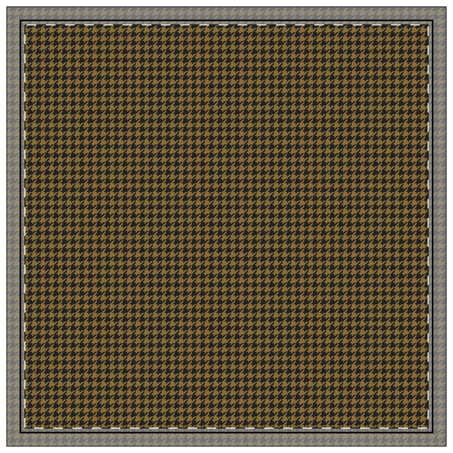 Napkin 4-set | Black & Gold | Houndstooth