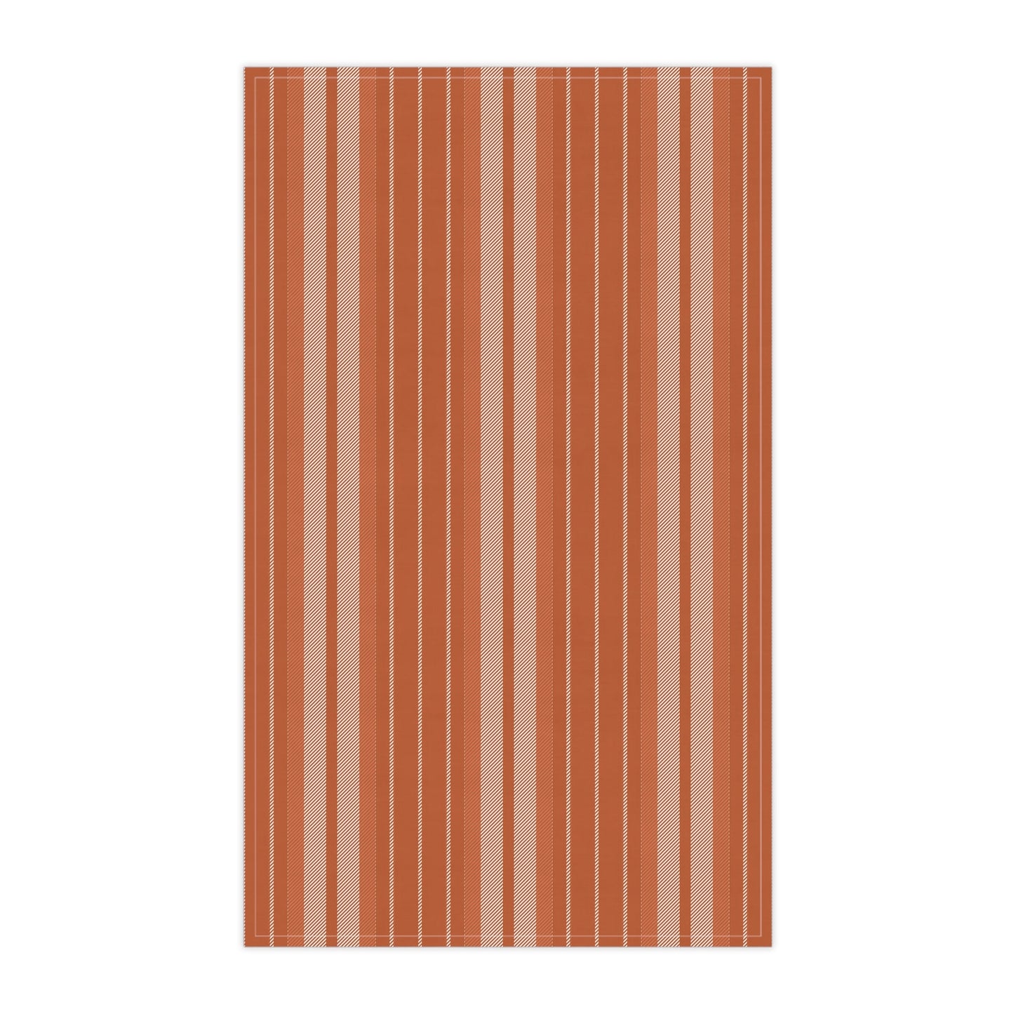 Tea Towels | Dark Orange & White | Stripe