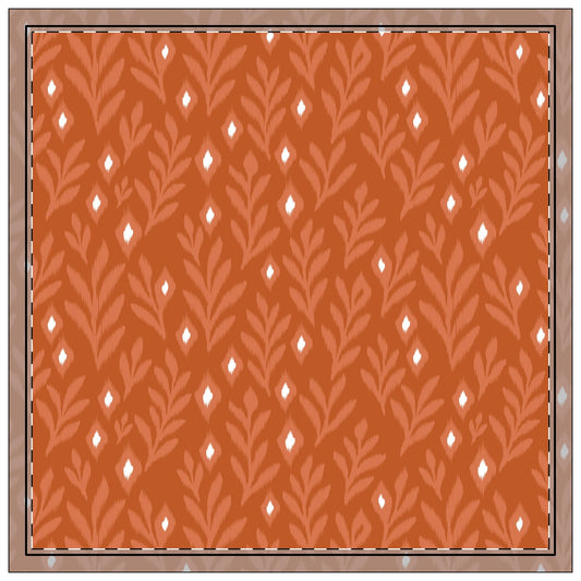 Napkins | Dark Orange & White | Laurel