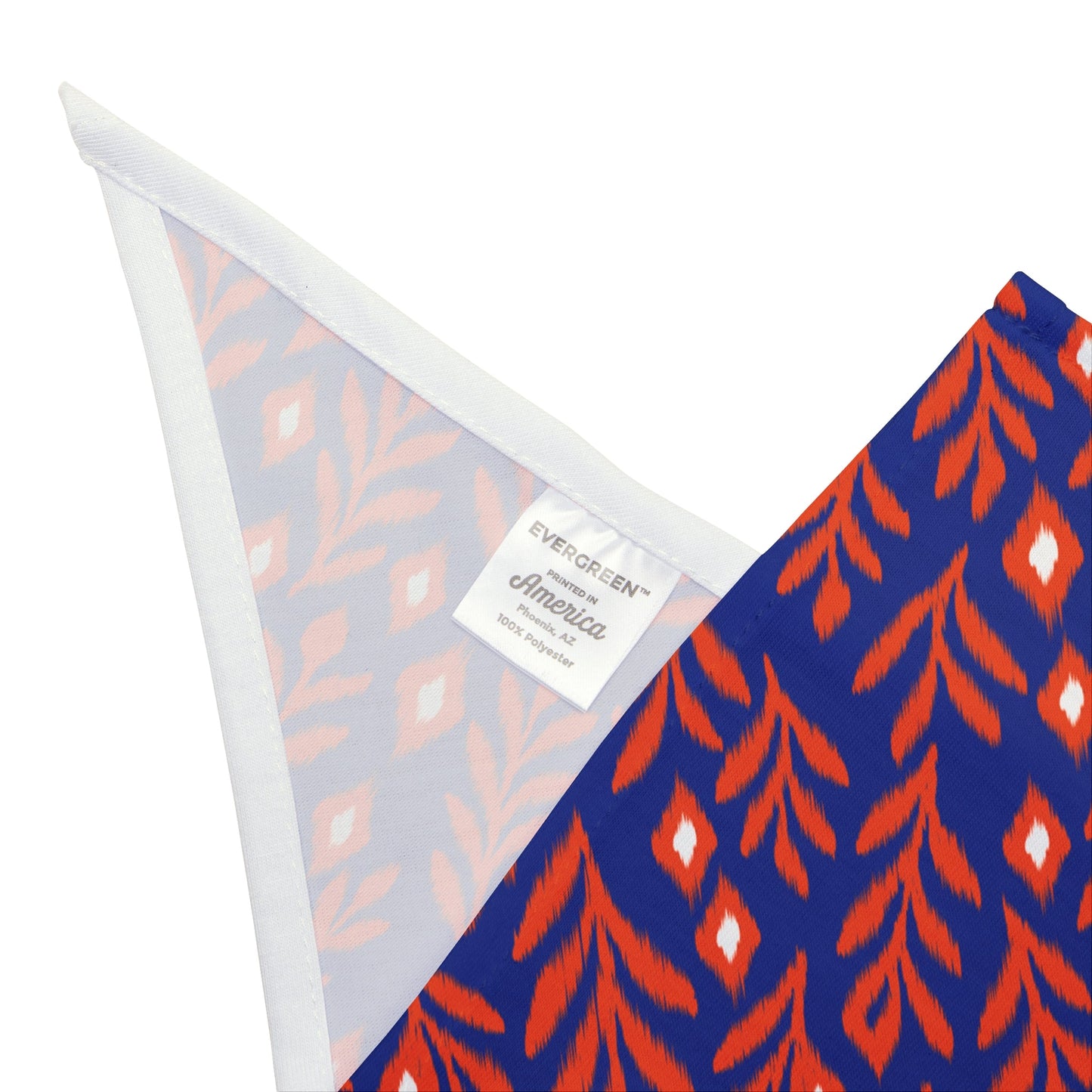 Pet Bandana | Bright Blue & Orange | Laurel
