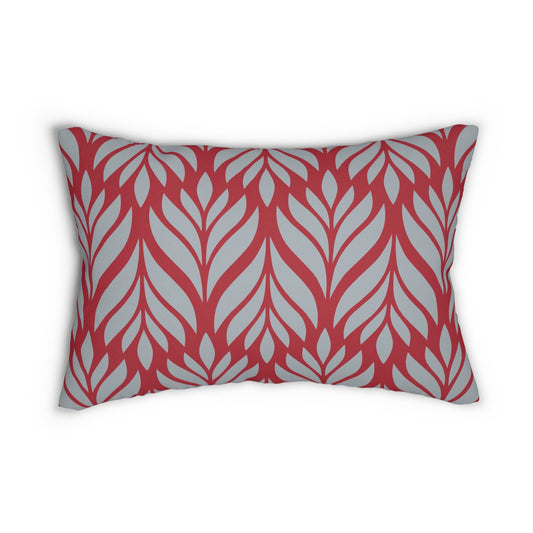 Pillow | Red & Gray | Palm