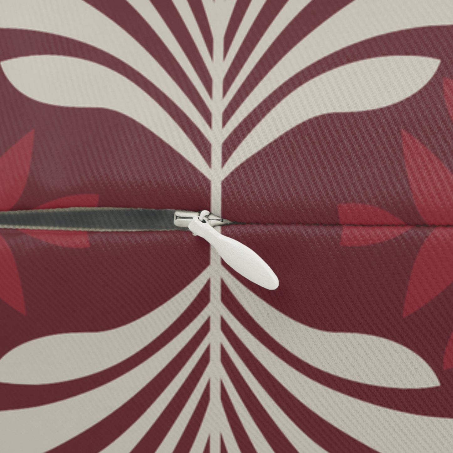 Pillow | Maroon & White | Deco