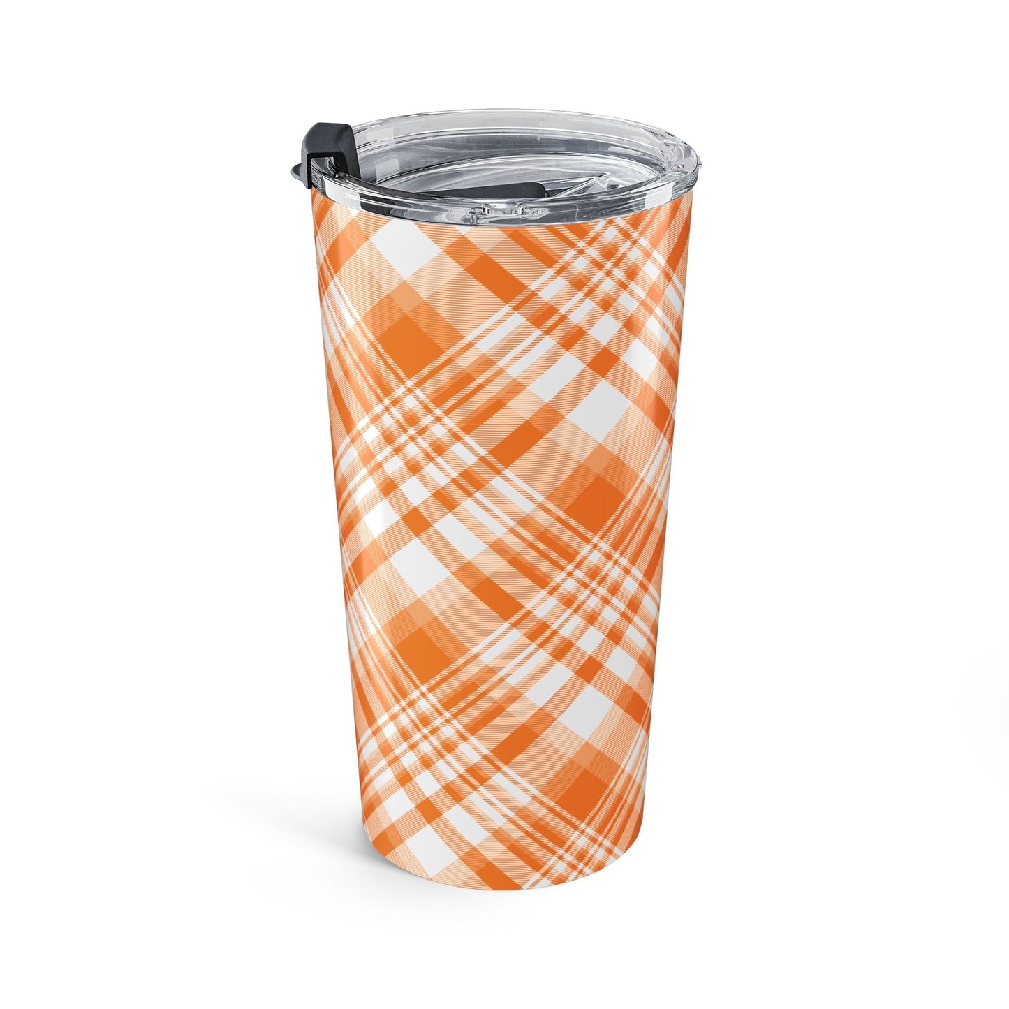 Tumbler | Orange & White | Tartan