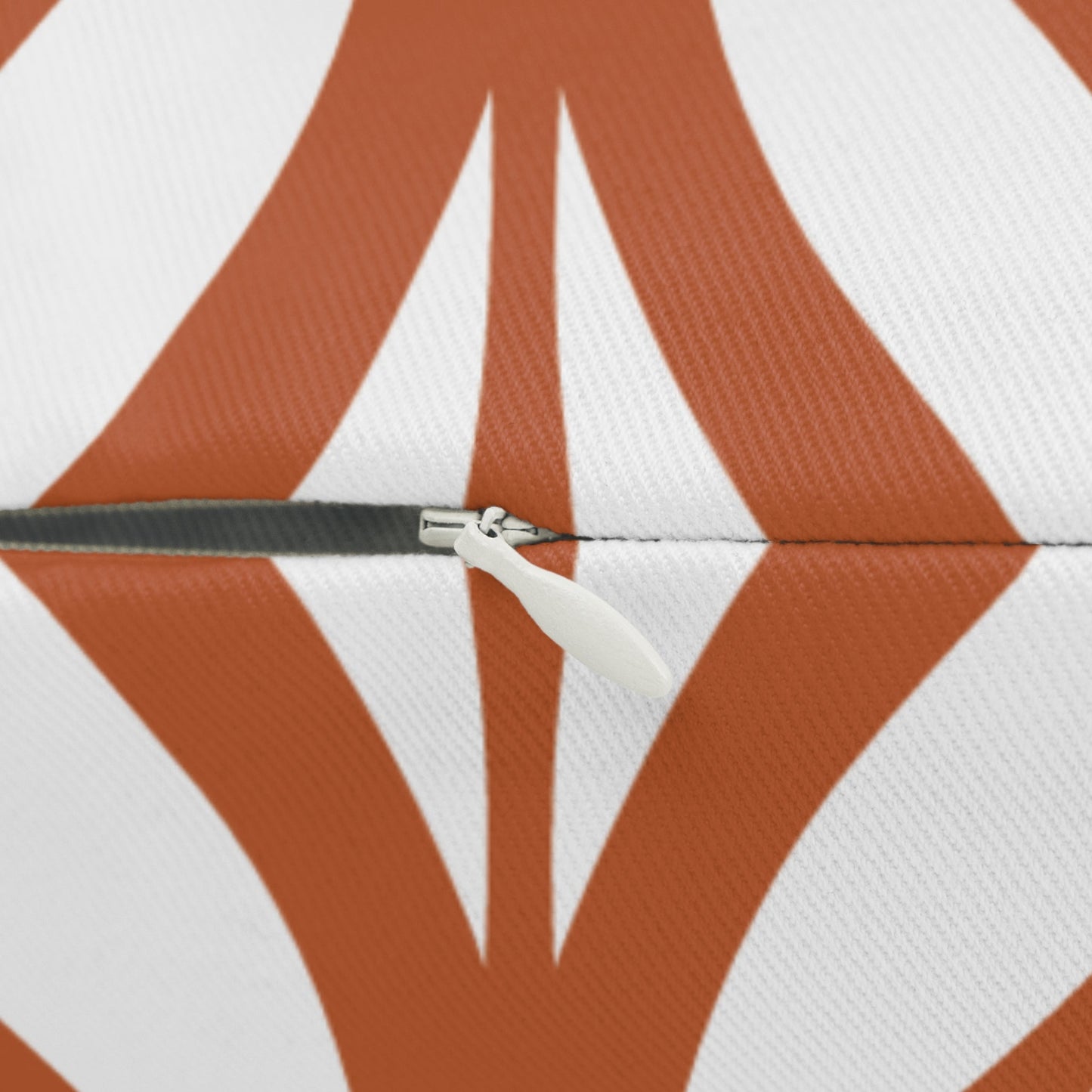Pillow | Dark Orange & White | Palm