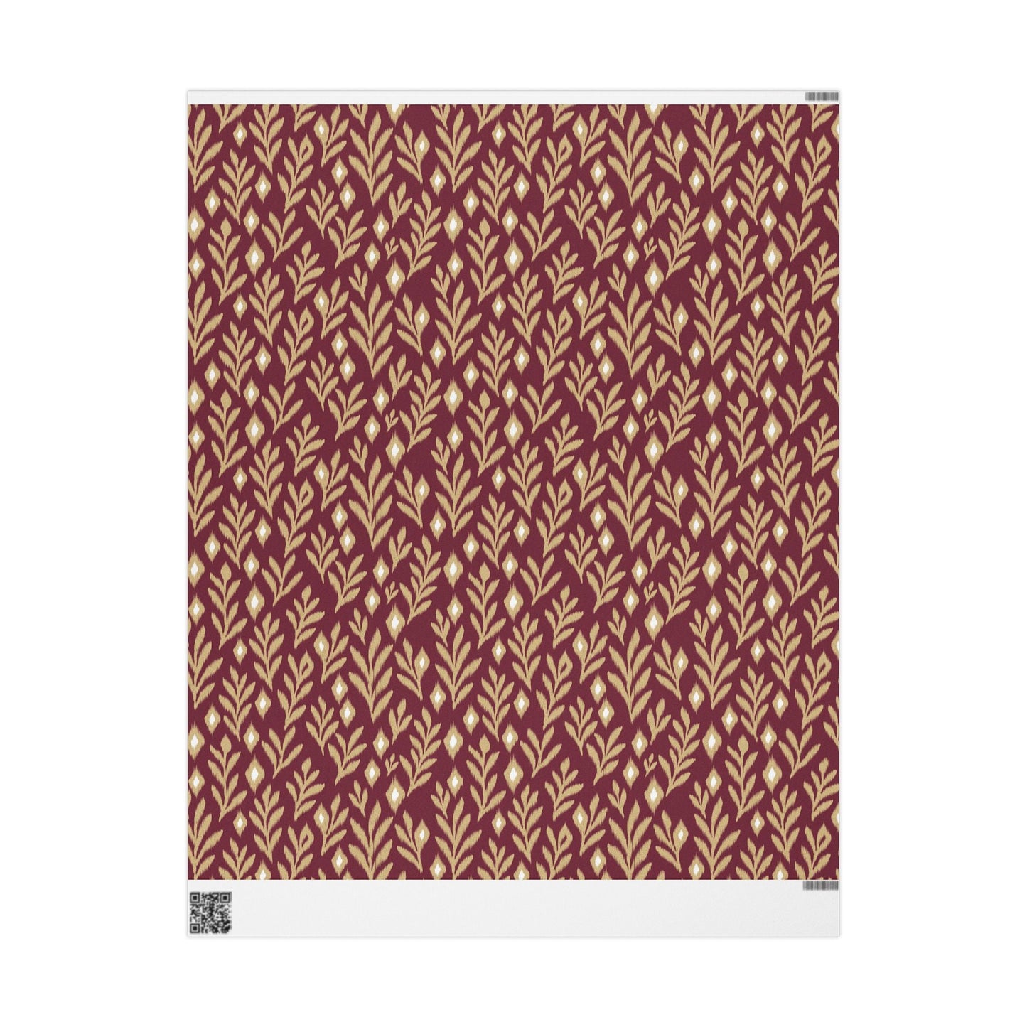 Gift Wrap | Maroon & Gold | Laurel