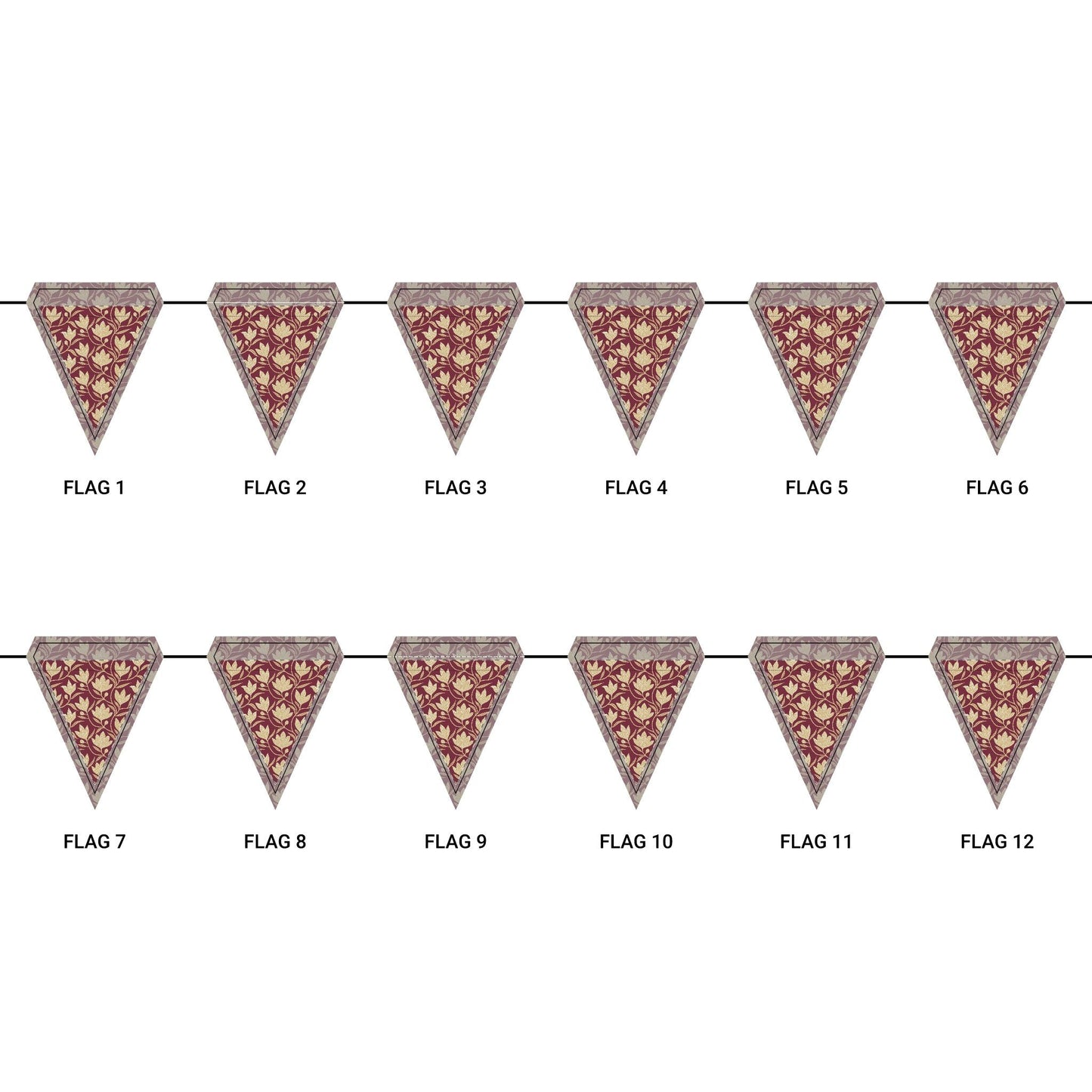 Flag Garland | Maroon & Gold | Magnolia