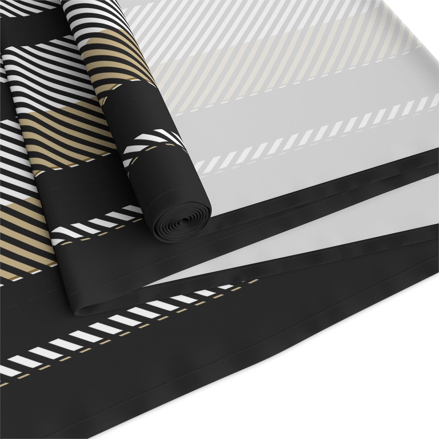 Table Runner | Black & Gold | Stripe