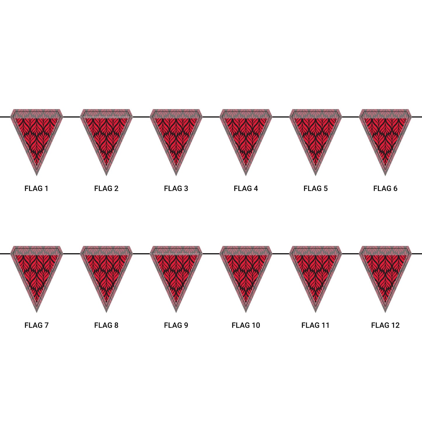 Flag Garland | Raleigh, North Carolina | Palm