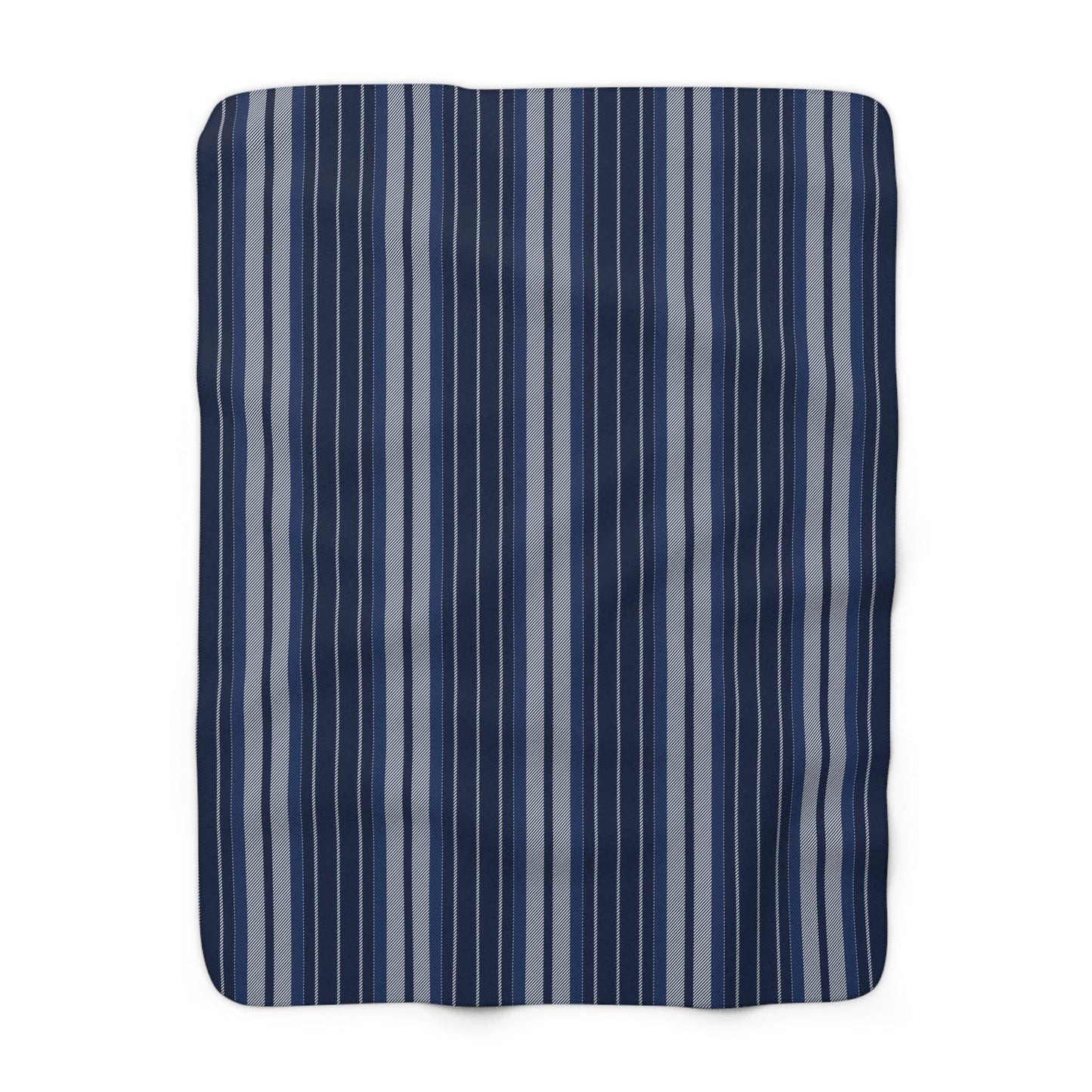 Sherpa Blanket | Navy & White | Stripe
