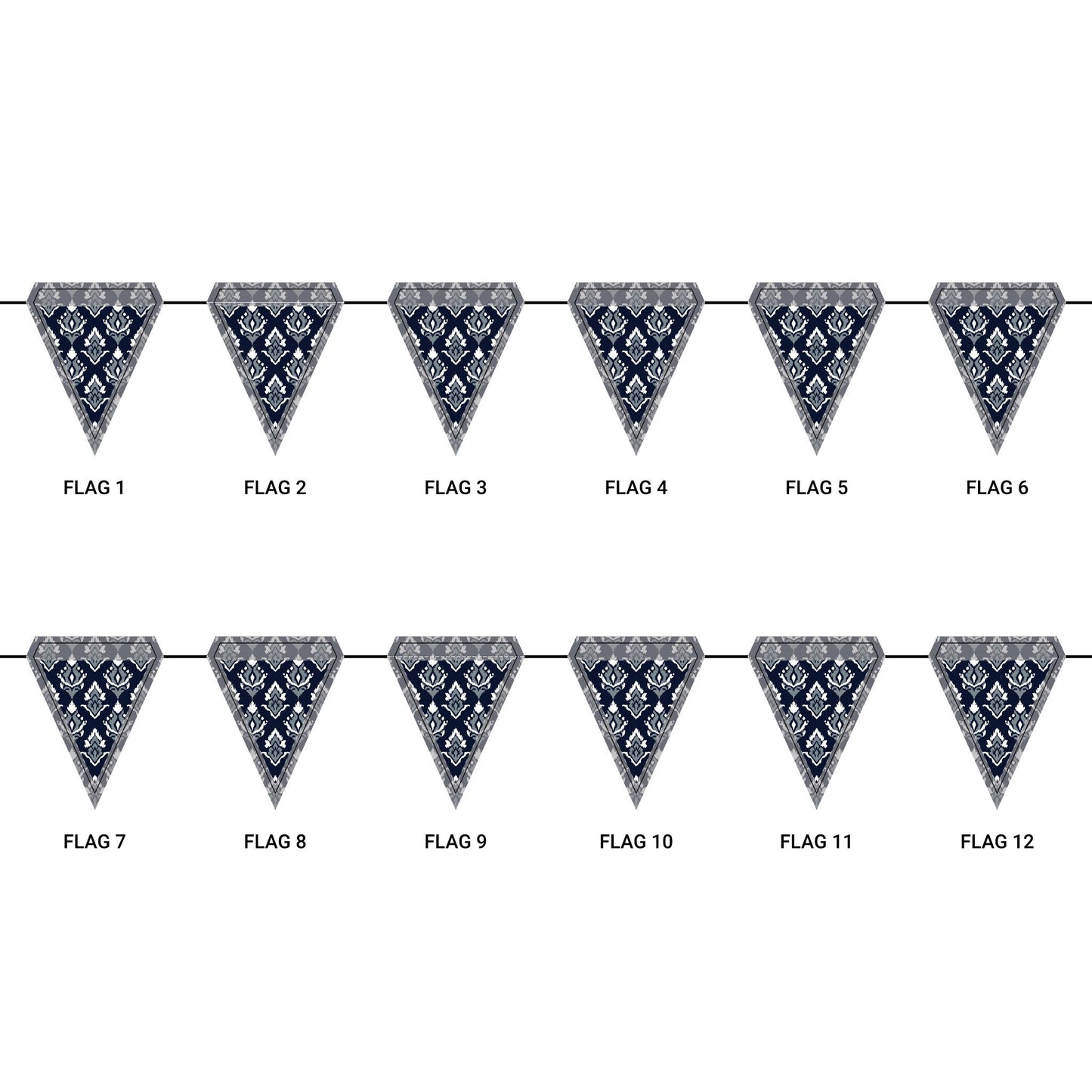 Flag Garland | Storrs, Connecticut | Ikat