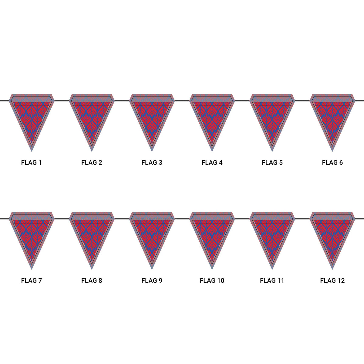 Flag Garland | Lawrence, Kansas | Palm