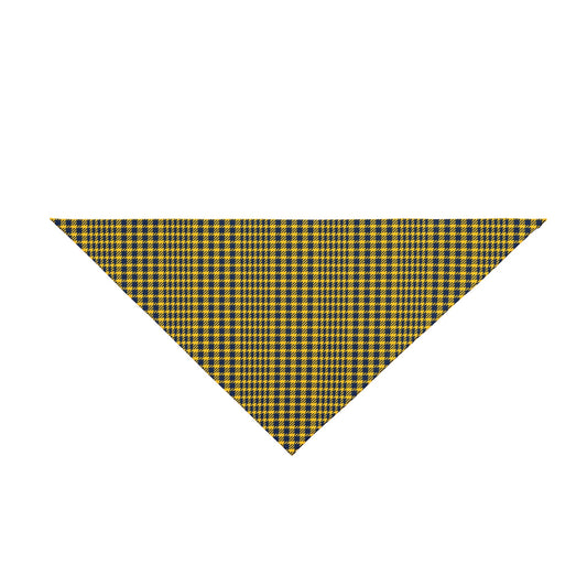 Pet Bandana | Yellow & Blue | Tweed