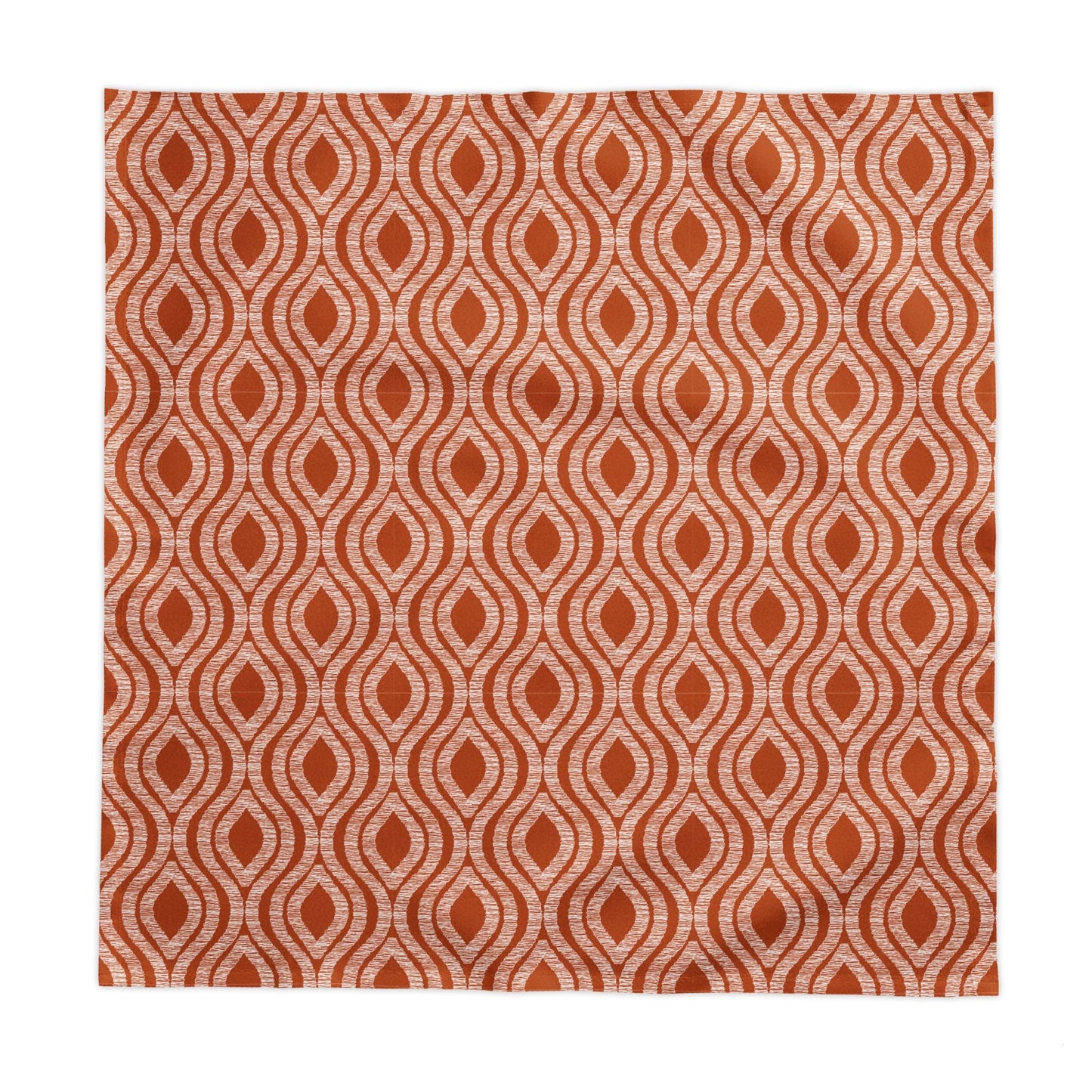 Tablecloth | Dark Orange & White | Ogee