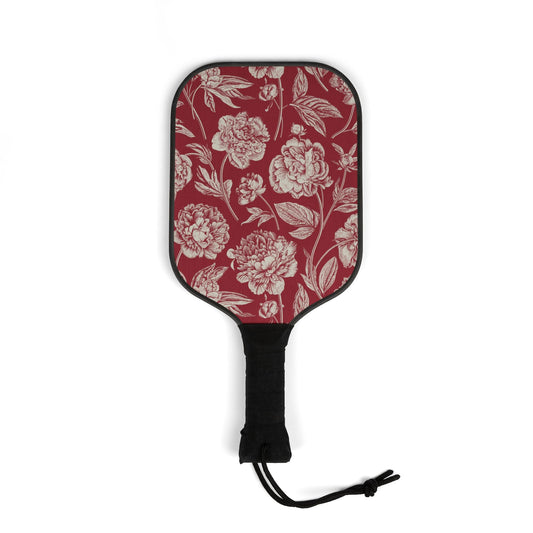 Pickleball Paddle Kit | Maroon & White | Peony