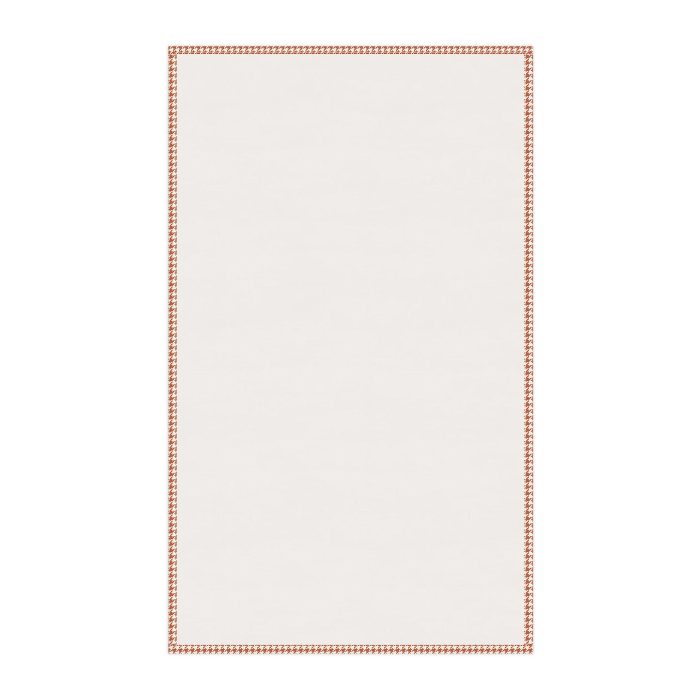 Tea Towels | Dark Orange & White | Houndstooth