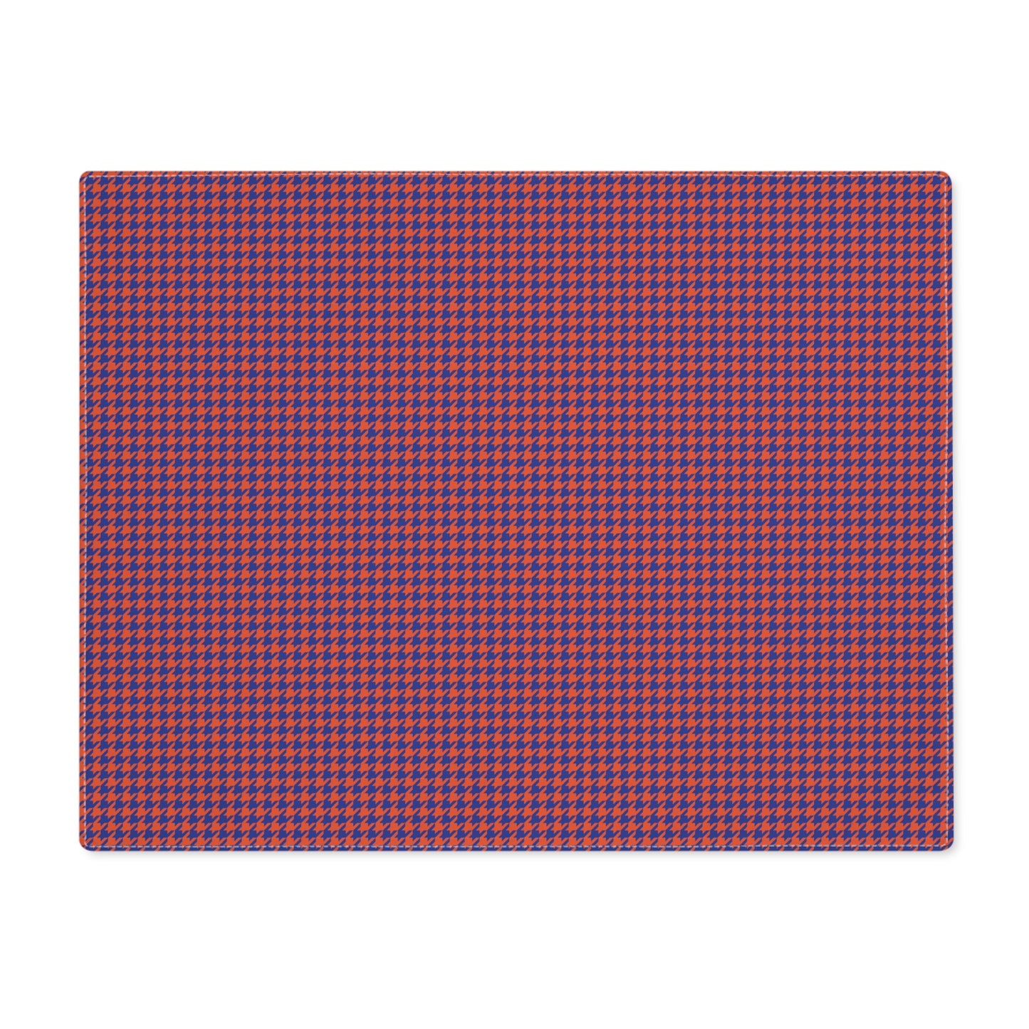 Placemat | Bright Blue & Orange | Houndstooth