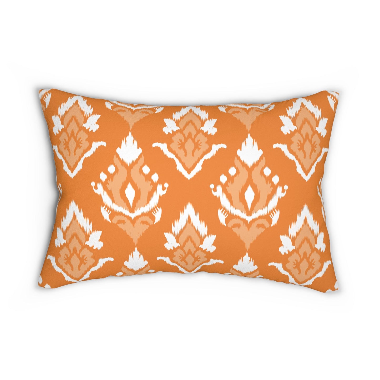 Pillow | Orange & White | Ikat