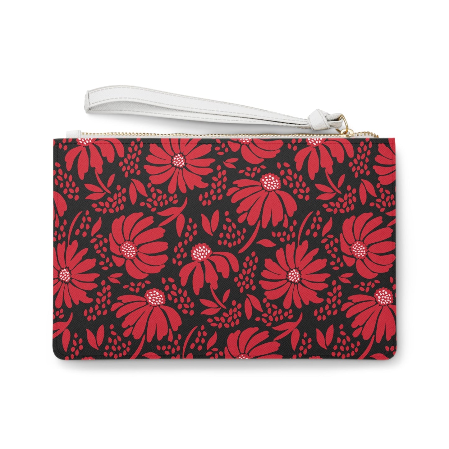 Clutch Bag | Red & Black | Bellis