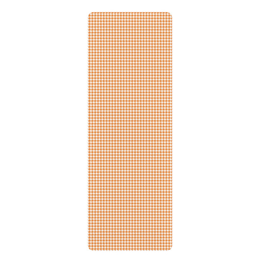 Yoga Mat | Orange & White | Houndstooth
