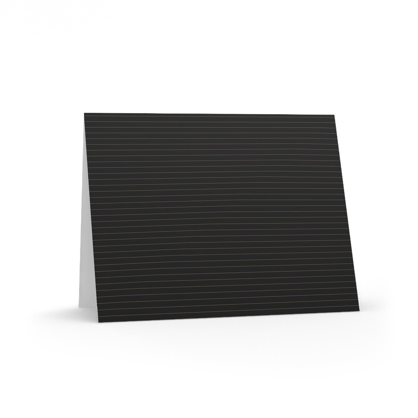 Notecards | Black & Gold | Pinstripe