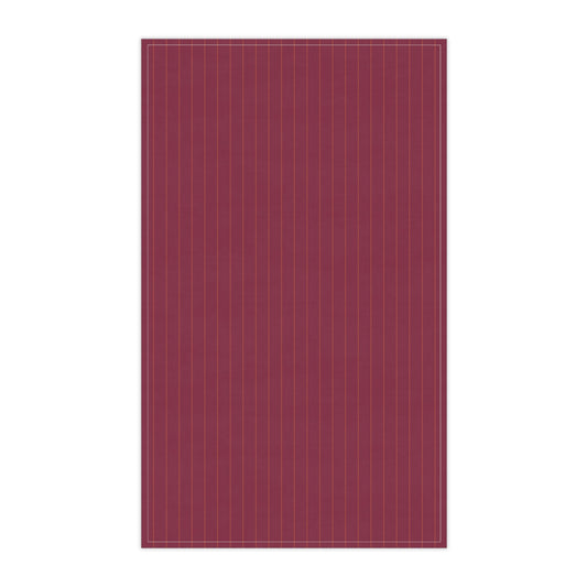 Tea Towels | Maroon & Orange | Pinstripe