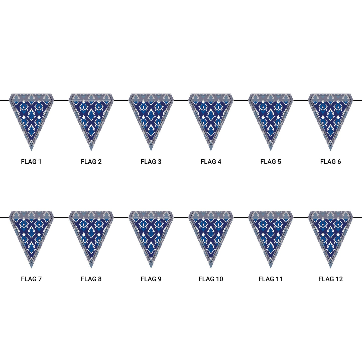 Flag Garland | Durham, North Carolina | Ikat