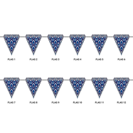 Flag Garland | Durham, North Carolina | Ikat