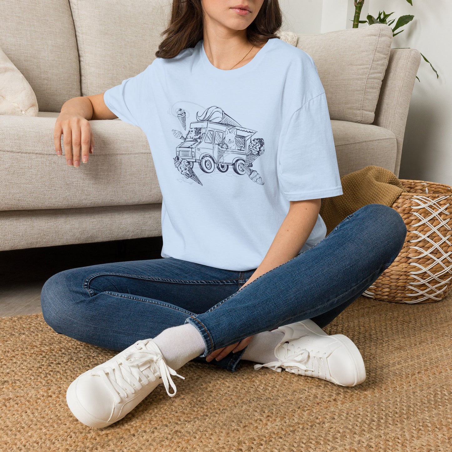 NYP Adult Tee | Cat Ice Cream