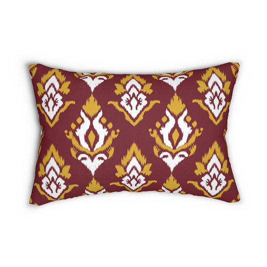 Pillow | Red & Yellow | Ikat