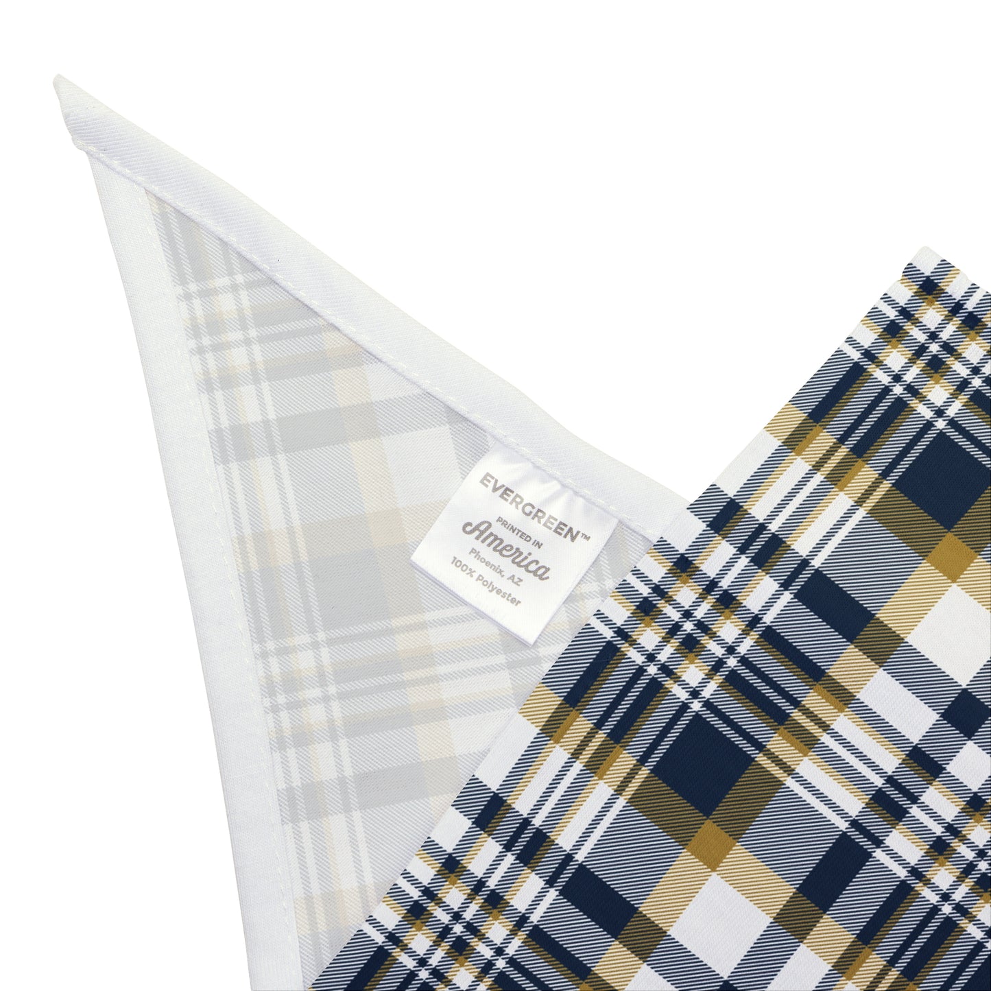 Pet Bandana | Notre Dame, Indiana | Tartan