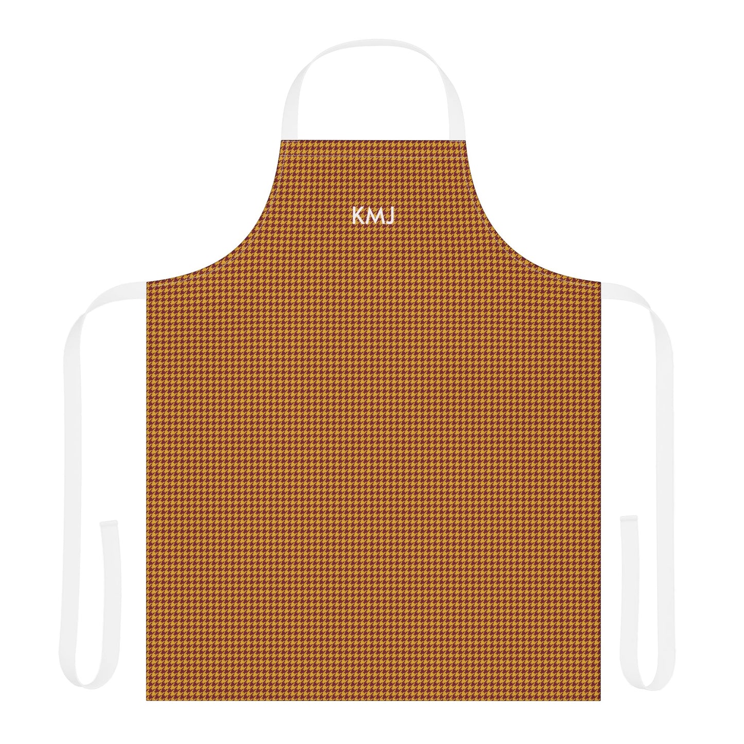 Apron - Personalized | Red & Yellow | Houndstooth