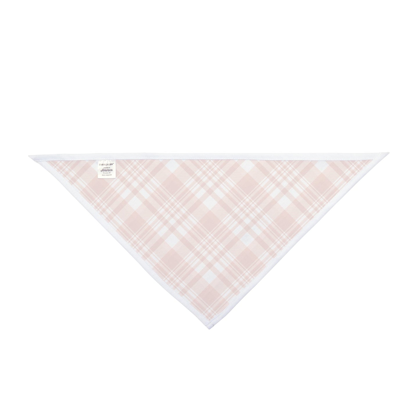 Pet Bandana | Dark Orange & White | Tartan