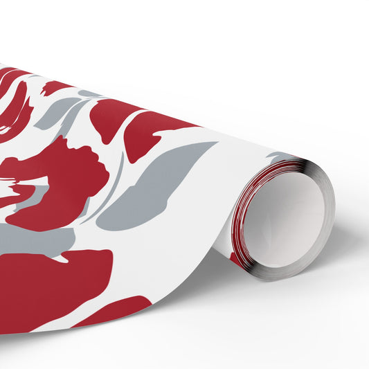 Gift Wrap | Red & Gray | Poppy