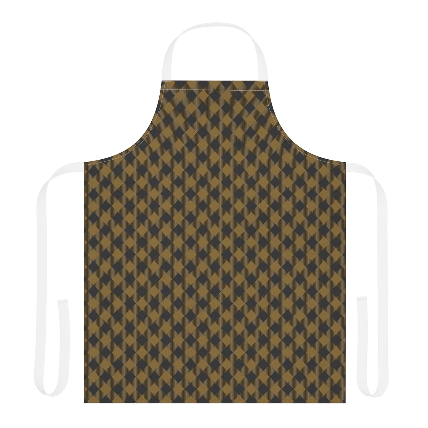 Apron | Black & Gold | Gingham