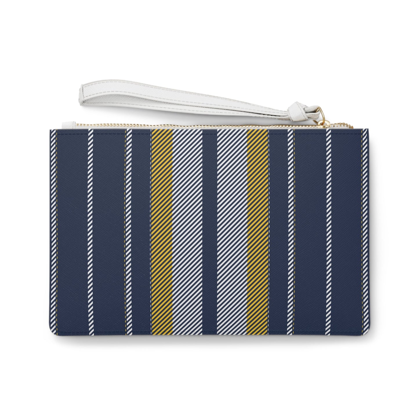 Clutch Bag | Yellow & Blue | Stripe