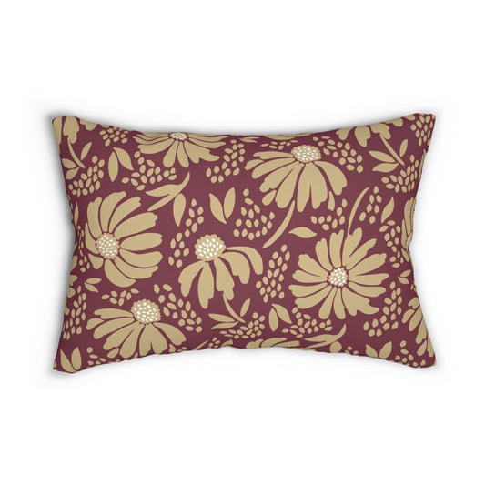 Pillow | Maroon & Gold | Bellis