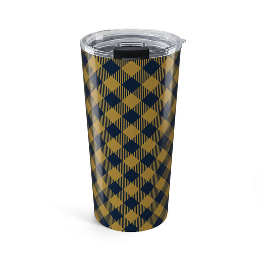 Tumbler | Notre Dame, Indiana | Gingham