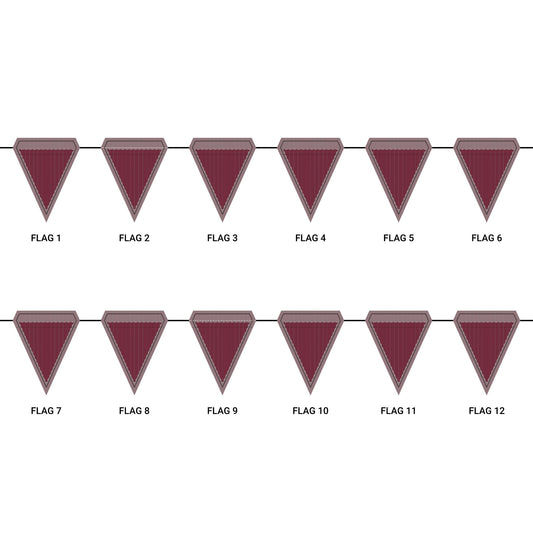 Flag Garland | Starkville, Mississippi | Pinstripe