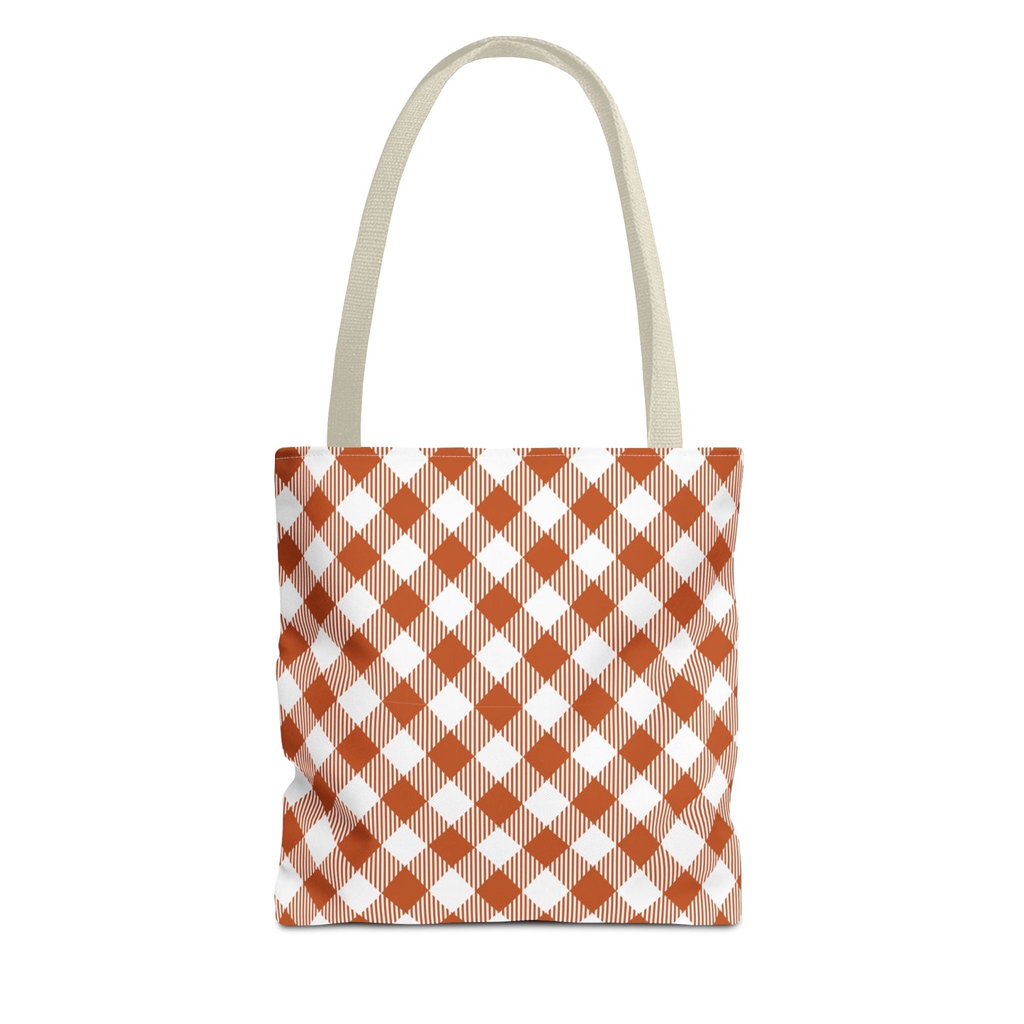 Totes | Dark Orange & White | Gingham