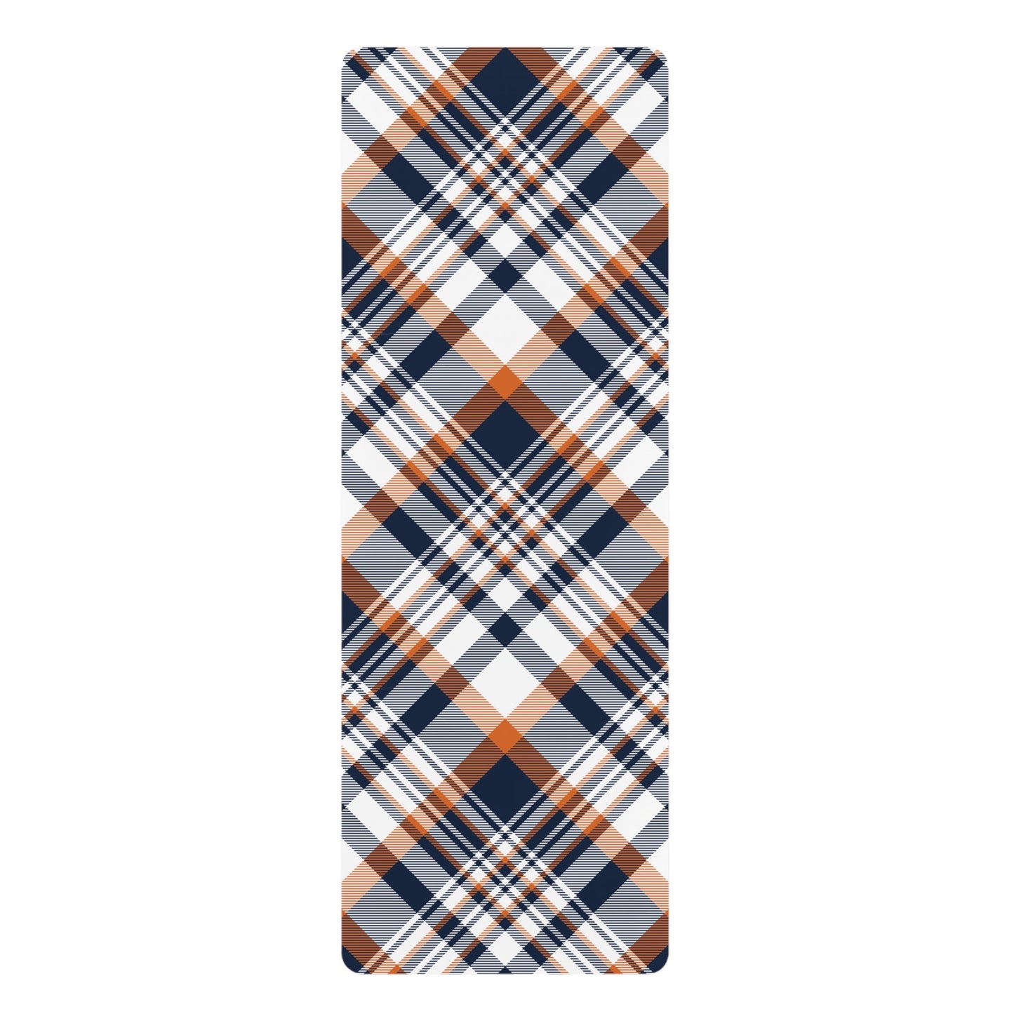 Yoga Mat | Orange & Blue | Tartan